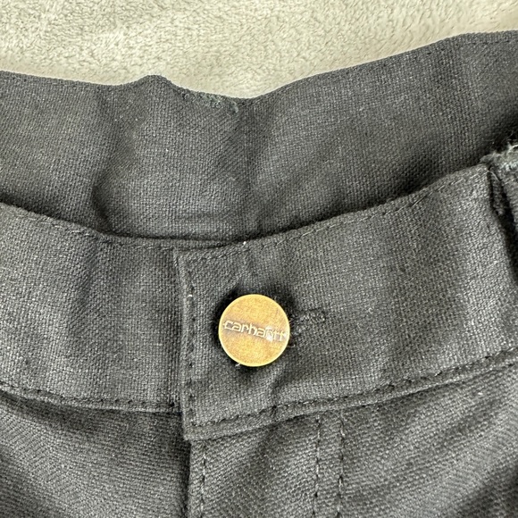 Carhartt Rework Double Knee Black Shorts Men's Size 32 W REFER TO MEASUREMENTS - Picture 14 of 15